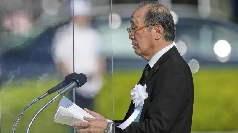 Hiroshima mayor used the anniversary to single out Russia and skipped naming the US