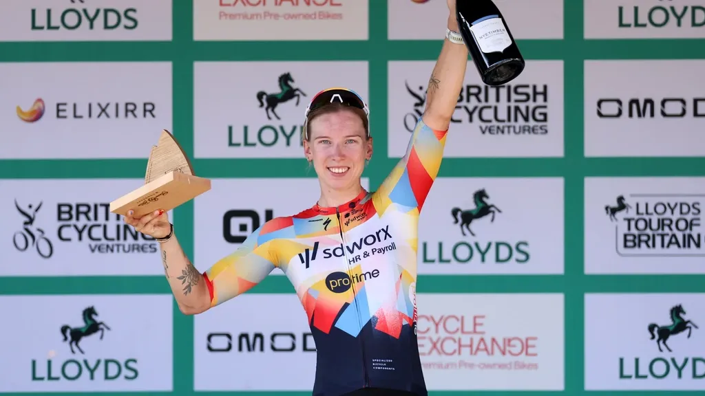 That makes four — Wiebes takes the final stage of the Tour of Great Britain