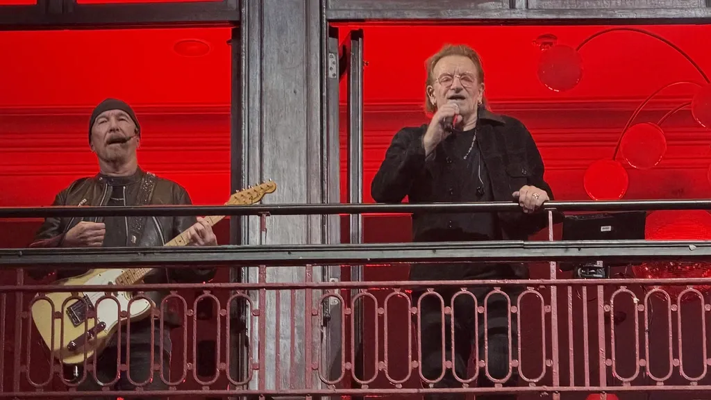 U2 performs at the school where it all began 50 years ago