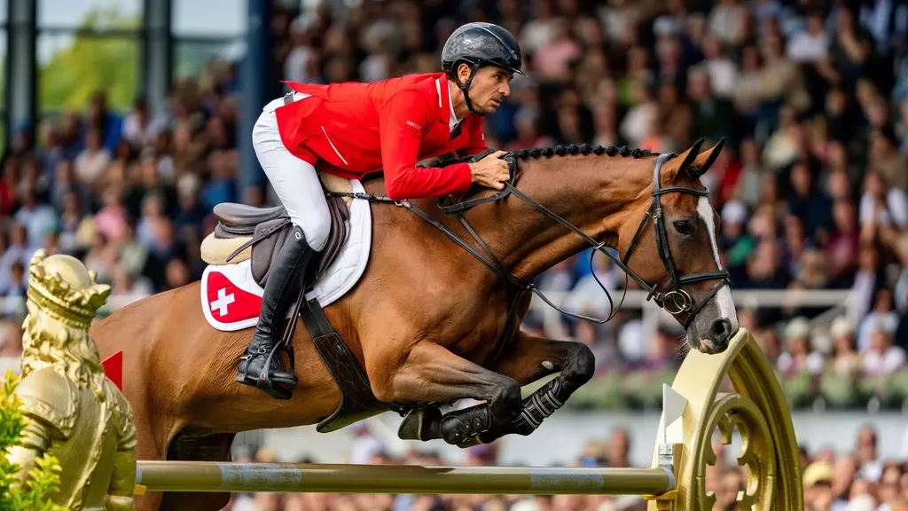 Swiss showjumper Steve Guerdat rides faultlessly in Aachen to first individual world title